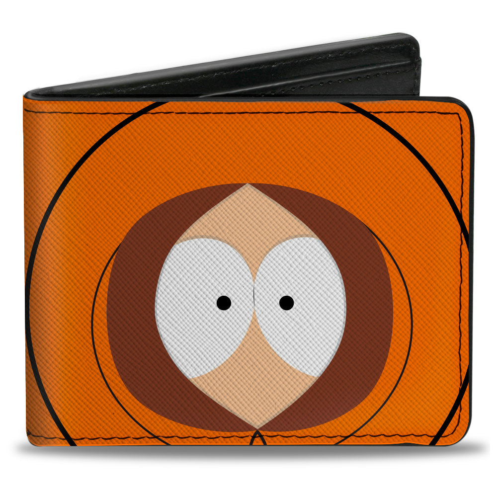 Bi-Fold Wallet - South Park Kenny Face Character Close-Up Orange