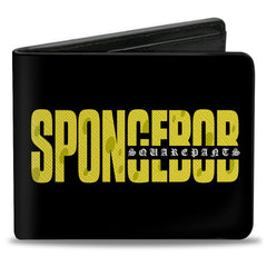 Bi-Fold Wallet - SPONGEBOB SQUAREPANTS Title Black/Yellow