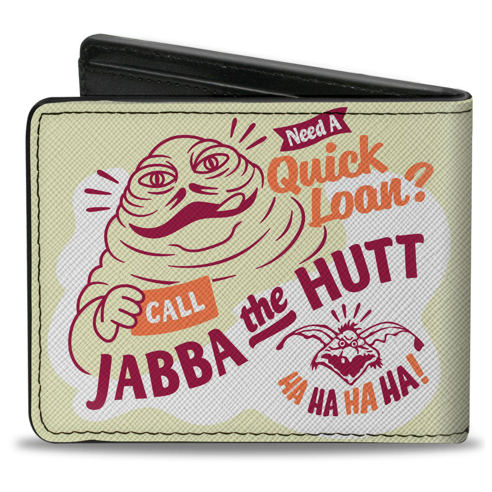 Bi-Fold Wallet - Star Wars JABBA THE HUT QUICK LOAN Ad Cream/Red/Orange