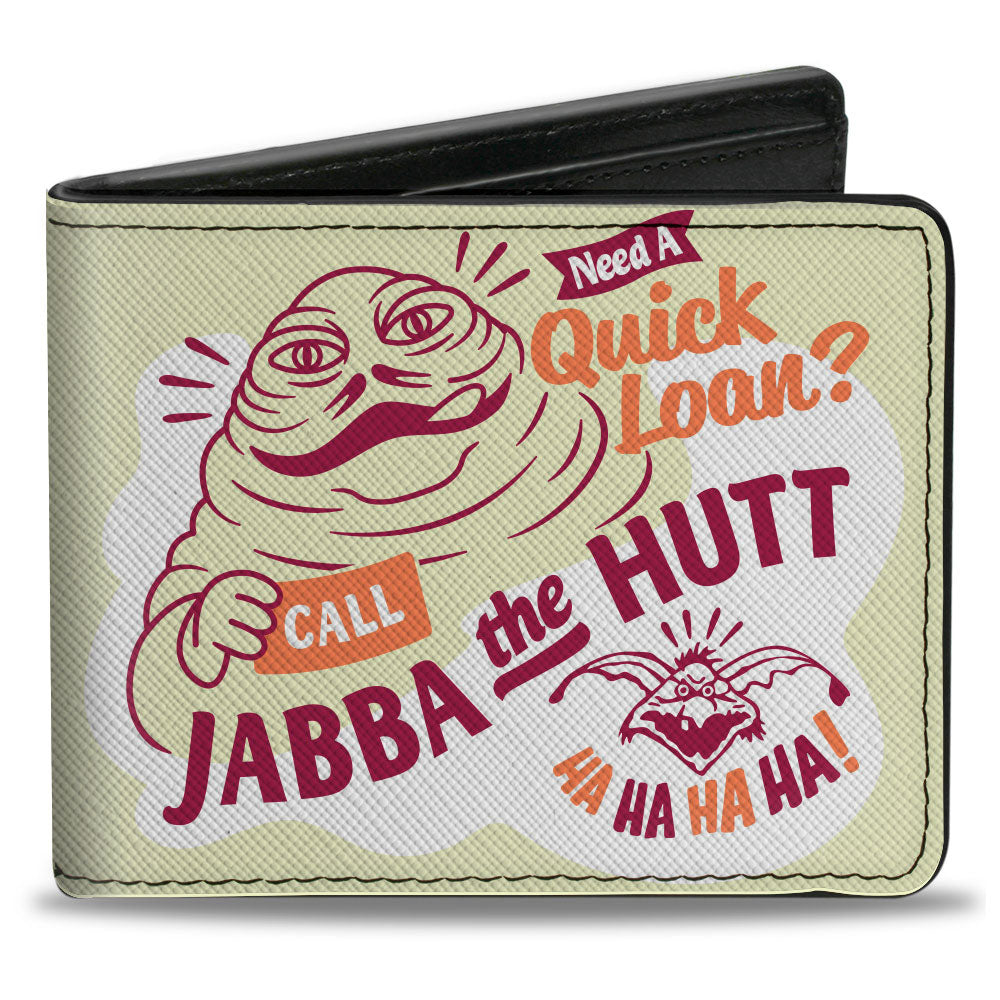 Bi-Fold Wallet - Star Wars JABBA THE HUT QUICK LOAN Ad Cream/Red/Orange