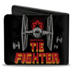 Bi-Fold Wallet - Star Wars IMPERIAL TIE FIGHTER Ad Black/Gray/Red/Orange