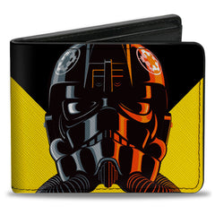 Bi-Fold Wallet - Star Wars TIE Pilot Galactic Empire Ad Black/Red/Orange/Yellow
