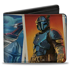 Bi-Fold Wallet - Star Wars The Mandalorian and Grogu Pose Blocks