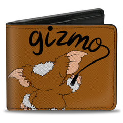 Bi-Fold Wallet - Gremlins GIZMO Script Pose Brown/Black