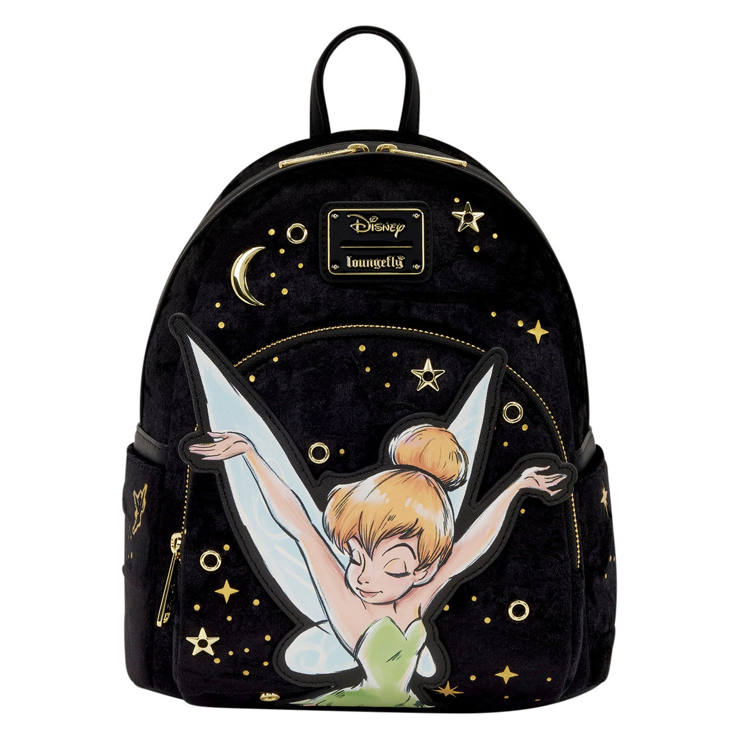 disney peter pan mini backpack Disney Peter Pan Tinker Bell Pixie Dust Velvet Mini Backpack – The Pink a la Mode