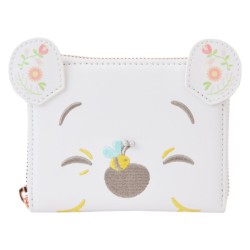 Loungefly Disney Winnie the Pooh Cosplay Folk Floral Ziparound Wallet *NEW RELEASE*