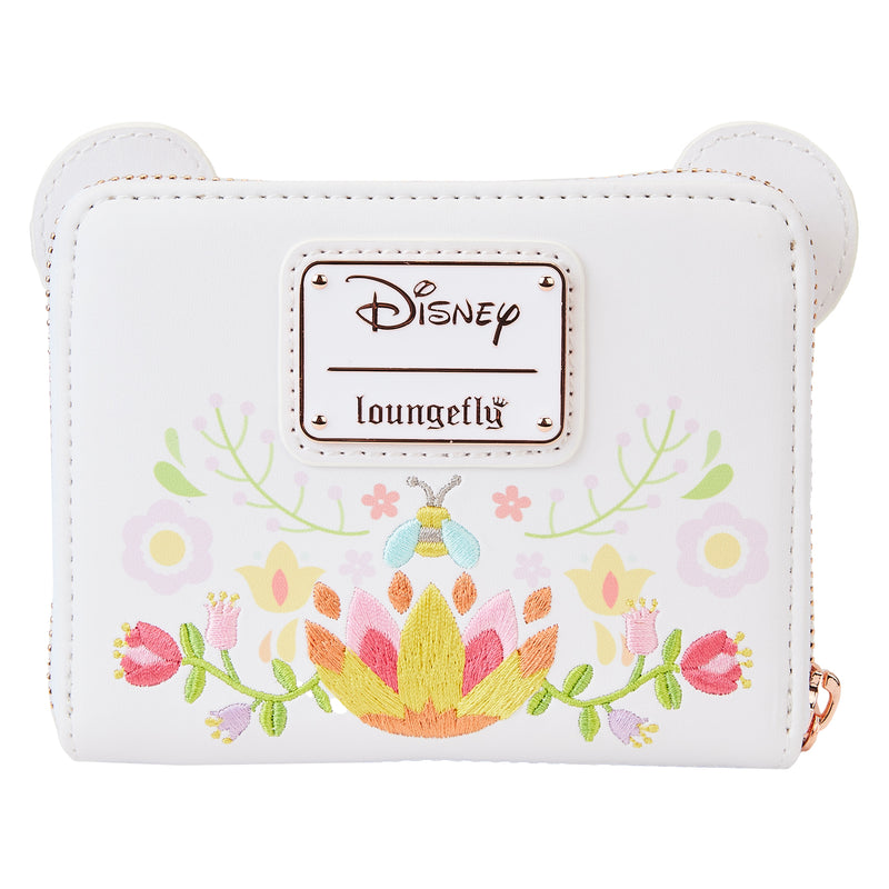 Loungefly Disney Winnie the Pooh Cosplay Folk Floral Ziparound Wallet *NEW RELEASE*