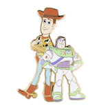 Pixar Toy Story Sheriff Woody and Buzz Lightyear Jumbo Collectible Trading Pin
