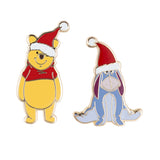 Disney Holiday Winnie the Pooh and Eeyore Micro Pin Set Collectible Trading Pin