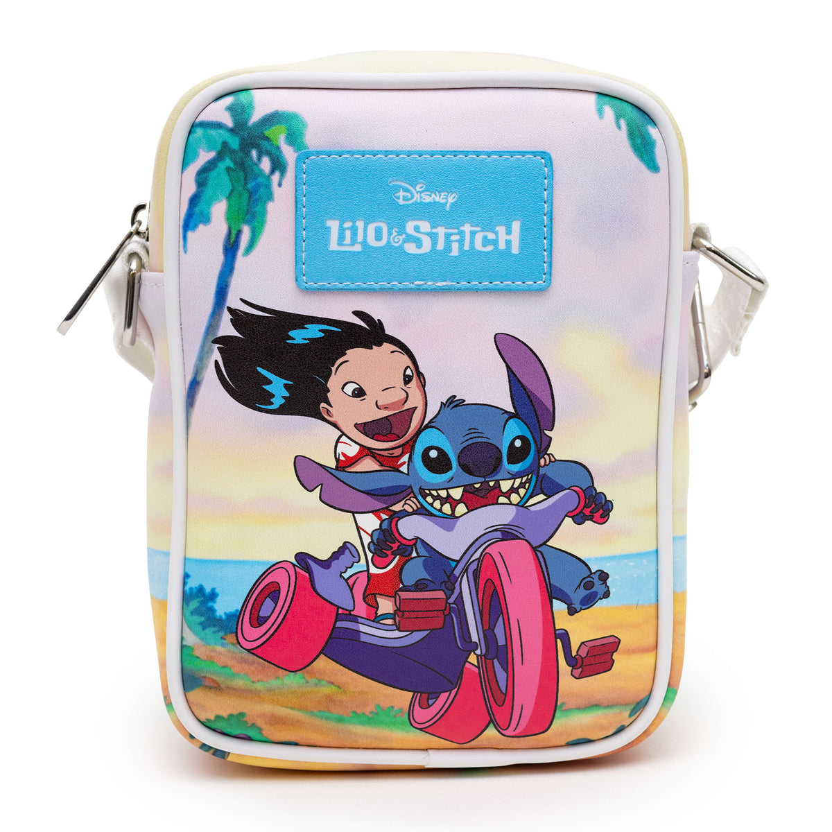 Disney Lilo and Stitch Beach Scene Crossbody Bag