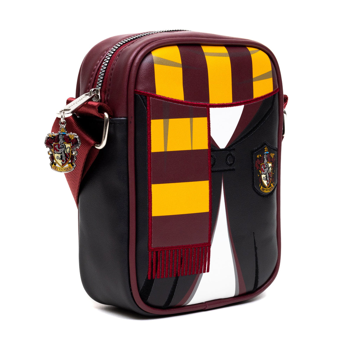 The Wizarding World of Harry Potter Bag, Cross Body, Harry Potter Hogwarts School Gryffindor Uniform Embroidered, Vegan Leather