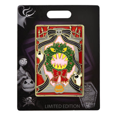 Nightmare Before Christmas Wreath 3" Collectible Pin Limited Edition 300