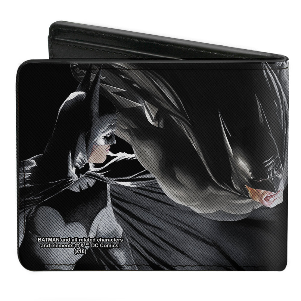 Bi-Fold Wallet - Batman 4-Vivid Action Poses Black