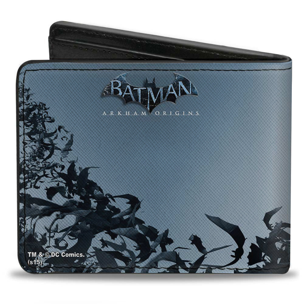 Bi-Fold Wallet - Joker Face Bats + BATMAN ARKHAM ORIGINS