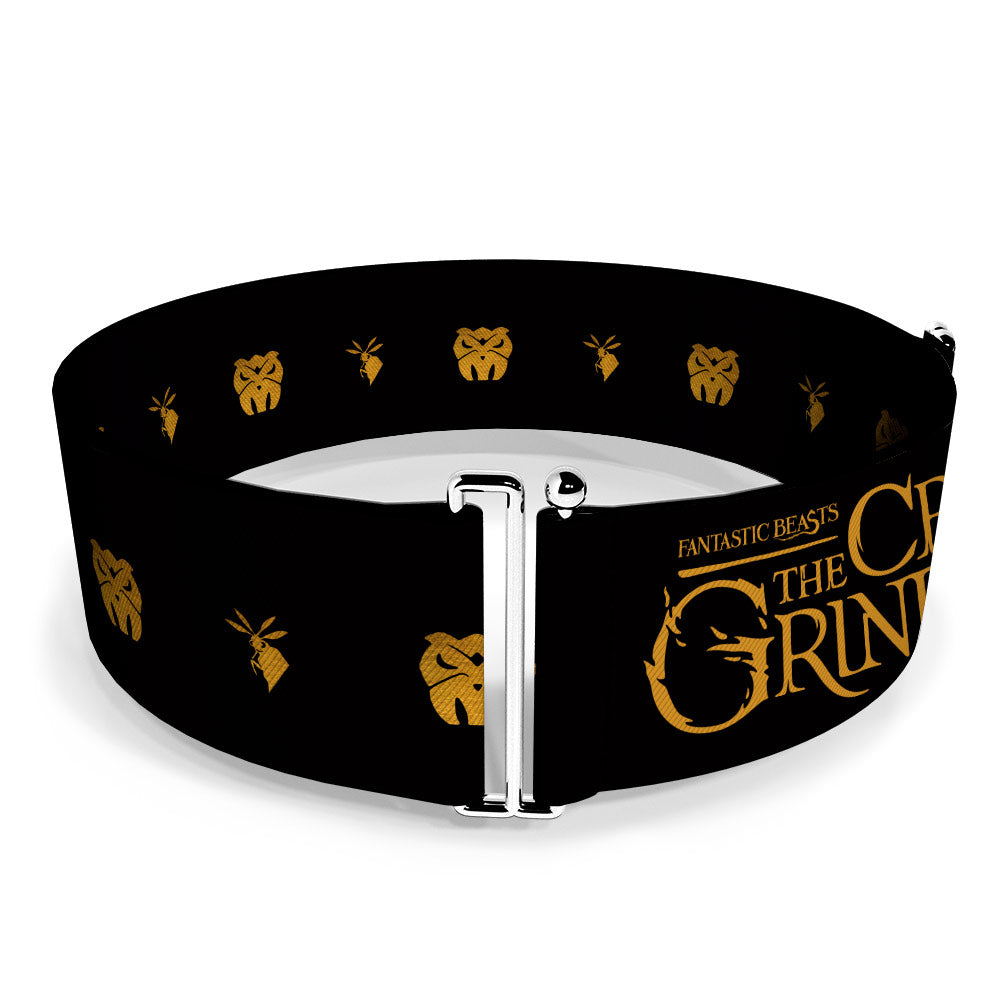 Cinch Waist Belt - FANTASTIC BEASTS THE CRIMES OF GRINDELWALD Obscurus Books Icons Black Golds