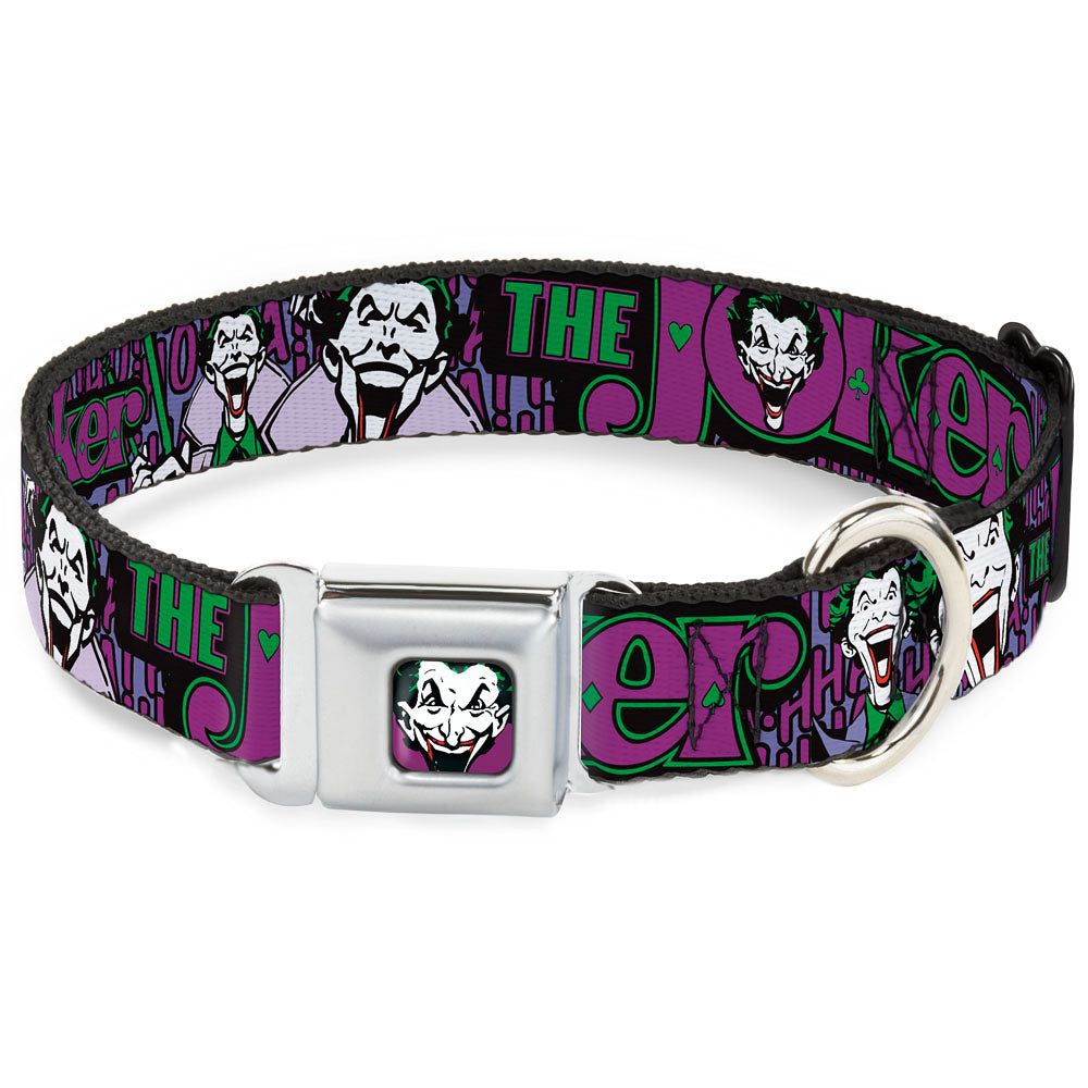 Dog Collar JKA-Joker Face - Joker Face/Logo/Spades Black/Green/Purple