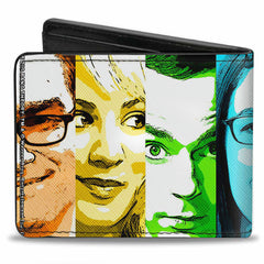 Bi-Fold Wallet - The Big Bang Theory Characters Panels Multi Color