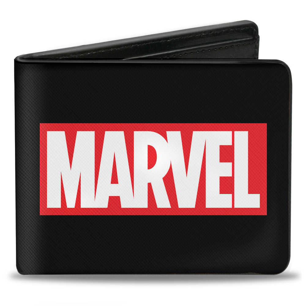 MARVEL UNIVERSE Bi-Fold Wallet - MARVEL Brick Black Red White