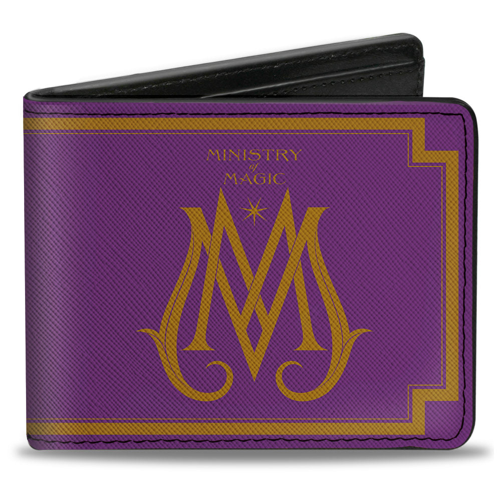 Bi-Fold Wallet - Fantastic Beasts The Crimes of Grindelwald MINISTRY OF MAGIC Icon Purple Gold