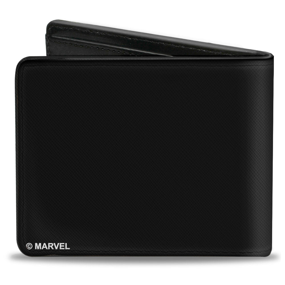 MARVEL AVENGERS Bi-Fold Wallet - Thor&#39;s Hamnmer THE MIGHTY Space Dust Black
