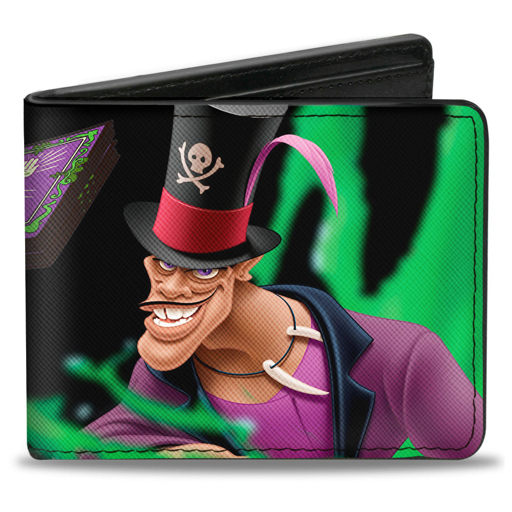 Bi-Fold Wallet - Dr Facilier Tarot Card Pose Black Greens