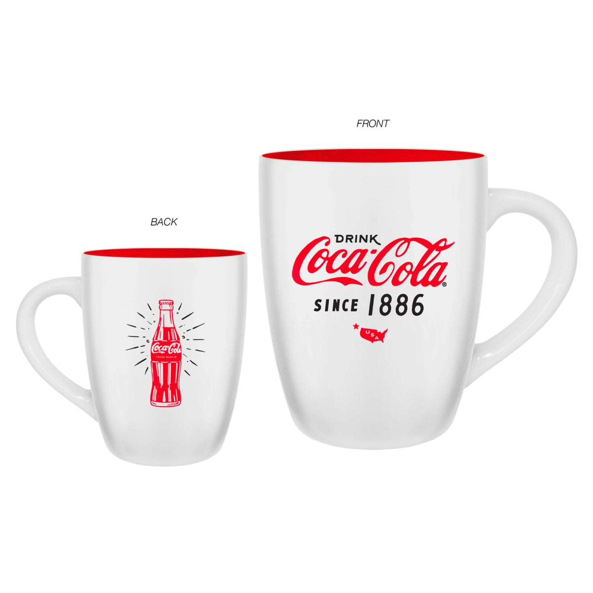 Coca Cola 25oz Jumbo Curved Ceramic Mug