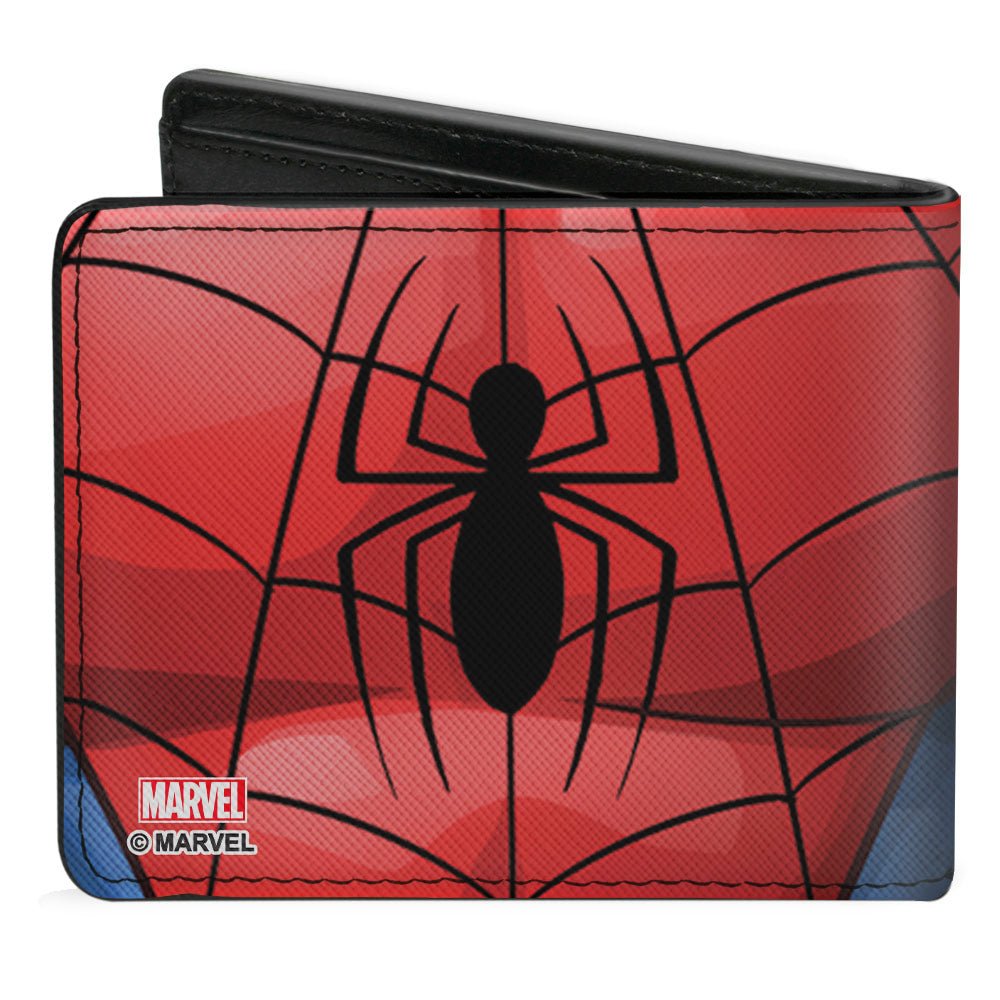 Bi-Fold Wallet - Spider-Man Evergreen Chest Spider Blue Red Black