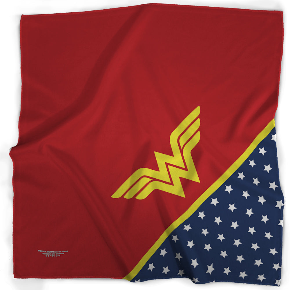Bandana - Wonder Woman Star WW Icon Red Yellow Blue White