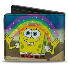 Bi-Fold Wallet - SpongeBob SquarePants Imagination Smiling Rainbow Pose