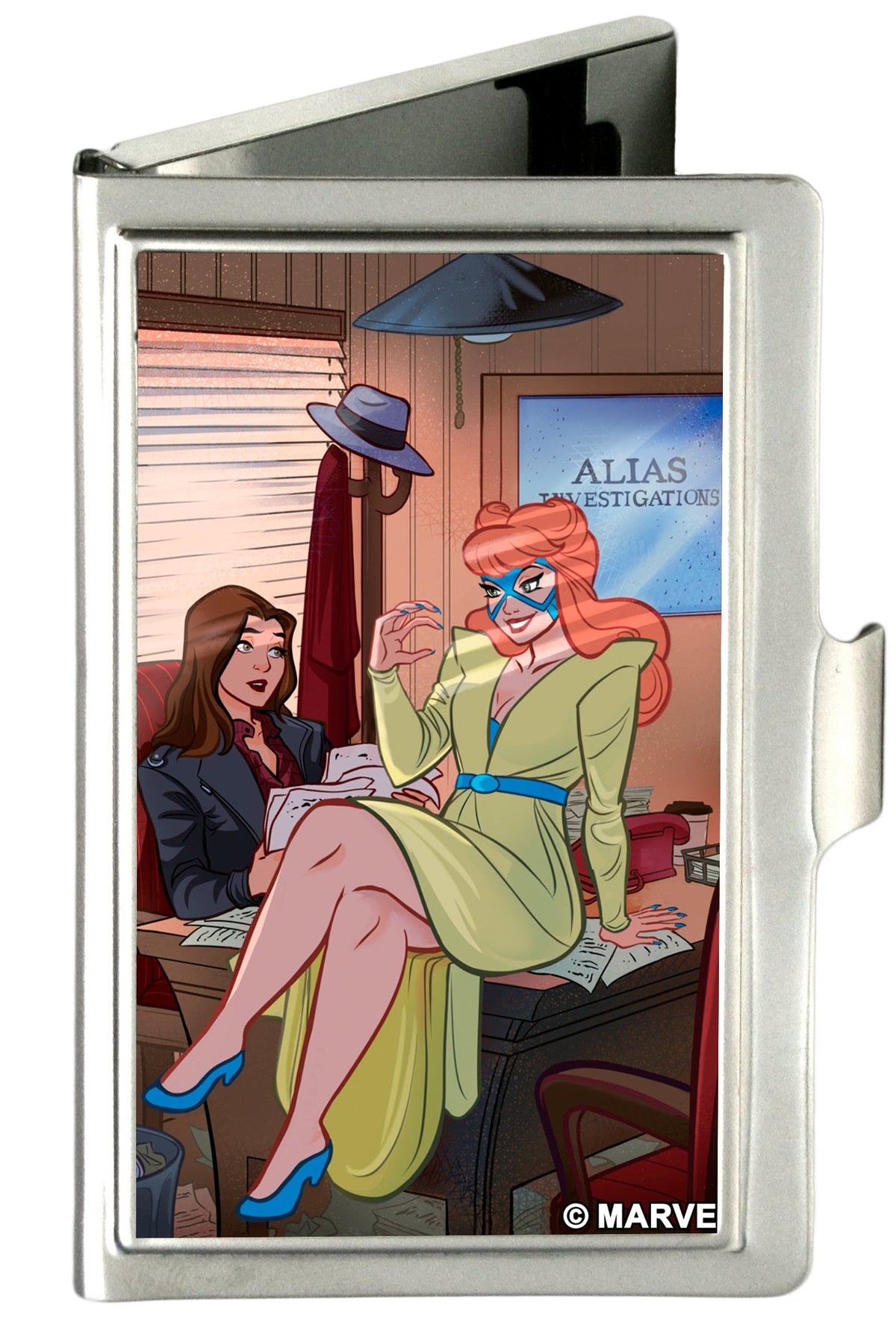 MARVEL UNIVERSE Business Card Holder - SMALL - Hellcat! Issue #7 Jessica Jones &amp; Hellcat ALIAS Office Cover Pose FCG