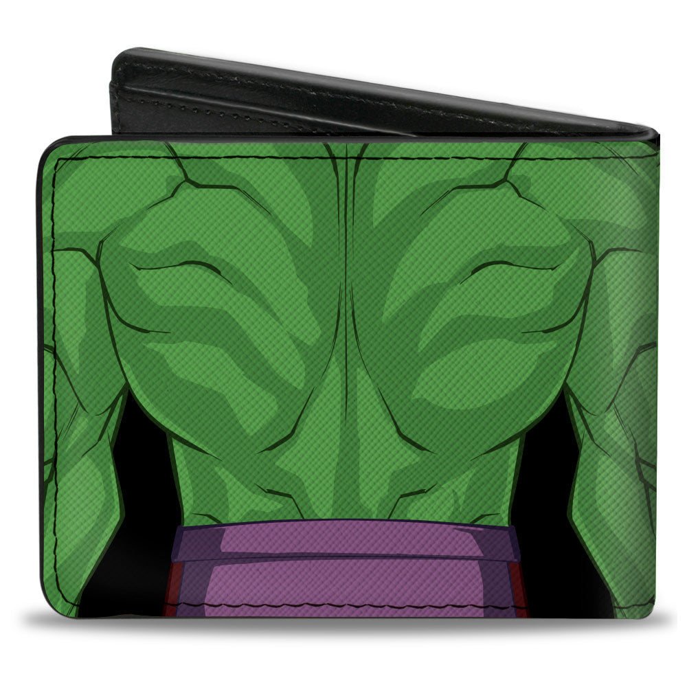MARVEL AVENGERS Bi-Fold Wallet - Hulk Character Close-Up Chest and Back