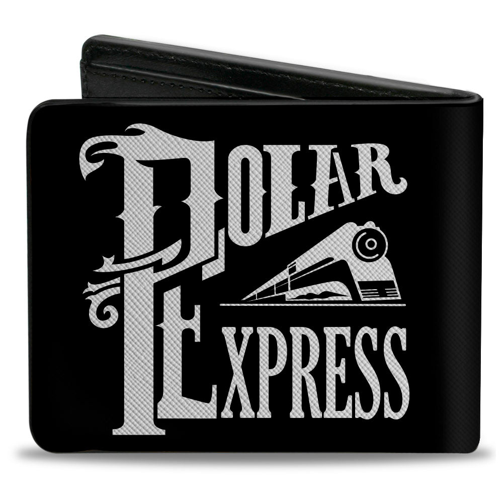 Bi-Fold Wallet - Classic POLAR EXPRESS Train Logo Black White