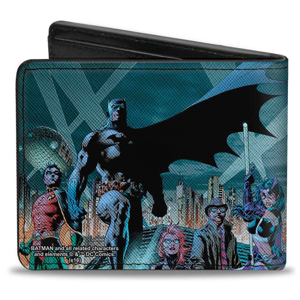 Bi-Fold Wallet - Batman Issue #619 Hush 9-Character Gotham City Skyline Cover Pose