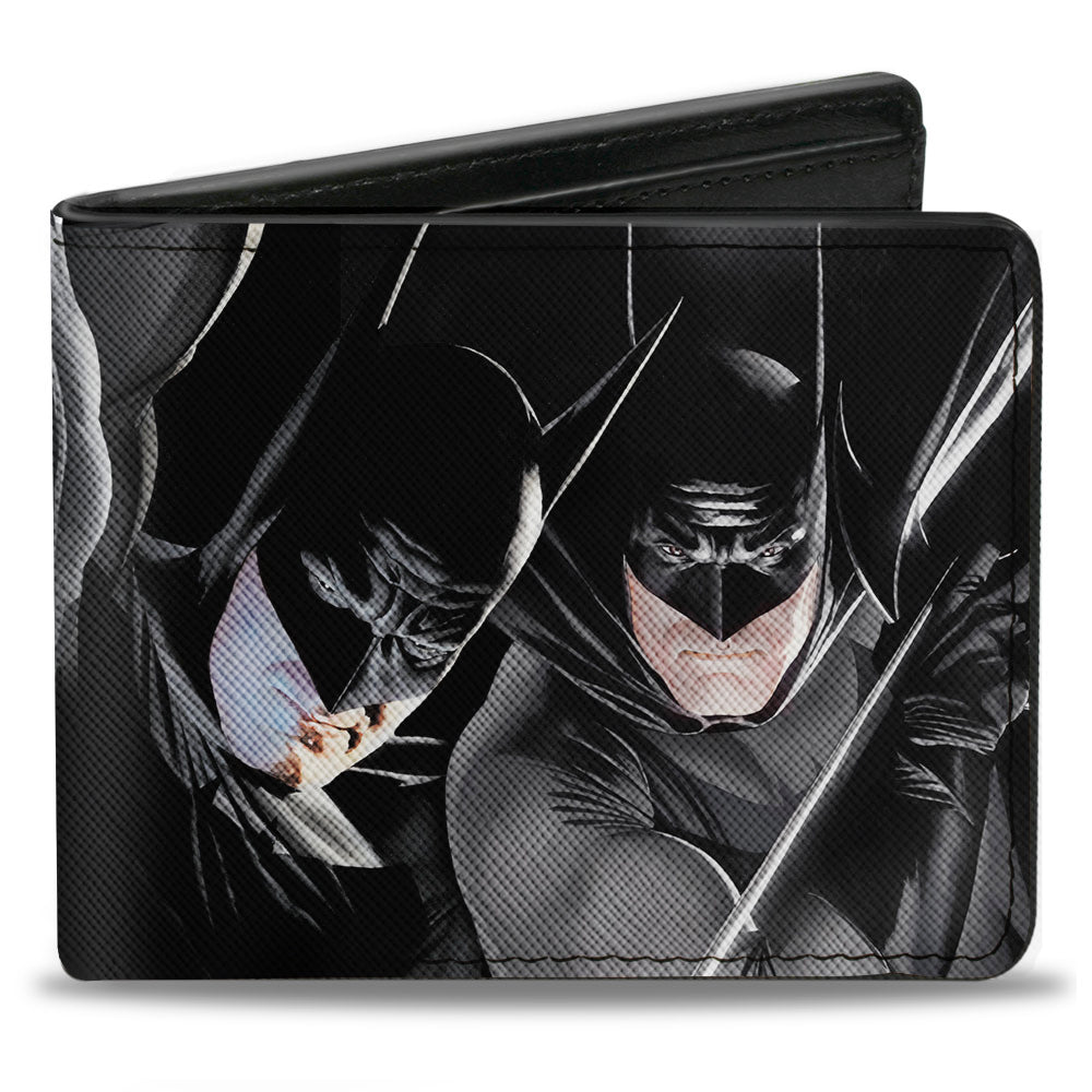 Bi-Fold Wallet - Batman 4-Vivid Action Poses Black