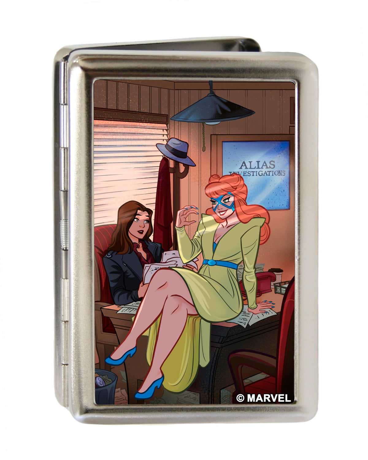 MARVEL UNIVERSE Business Card Holder - LARGE - Hellcat! Issue #7 Jessica Jones &amp; Hellcat ALIAS Office Cover Pose FCG