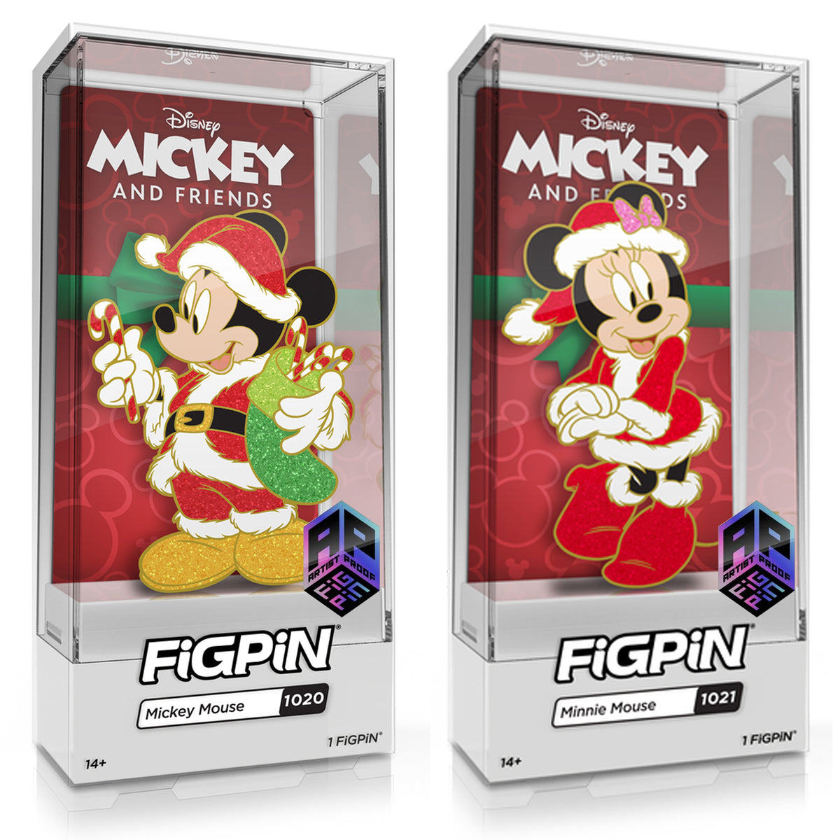 Disney Mickey &amp; Minnie Mouse 3&quot; Collectible Pin Limited Edition 500 ARTIST PROOF SET - NEW RELEASE