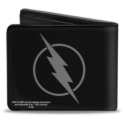 Bi-Fold Wallet - Reverse Flash Logo Black Gray