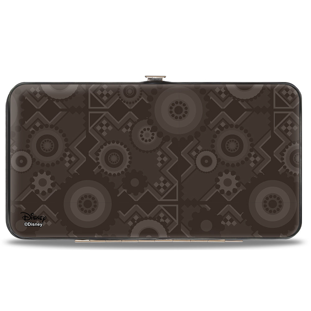 Hinged Wallet - The Lion King Scar Pose Tribal Pattern Browns