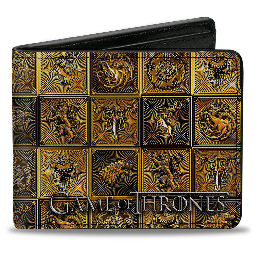 Bi-Fold Wallet - Game of Thrones House Sigil Blocks Gold