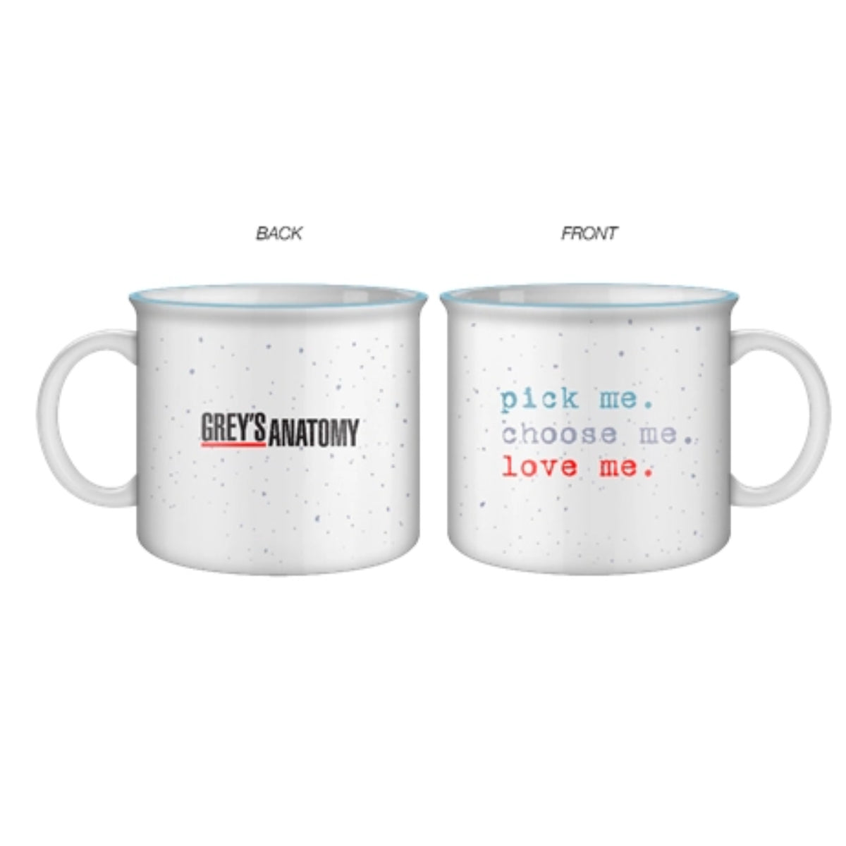 Grey's Anatomy Pick Choose Love 20oz Ceramic Camper Mug