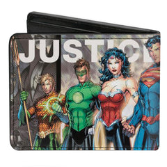 Bi-Fold Wallet - THE NEW 52 JUSTICE LEAGUE Issue #1 7-Superhero Variant Cover Group Pose