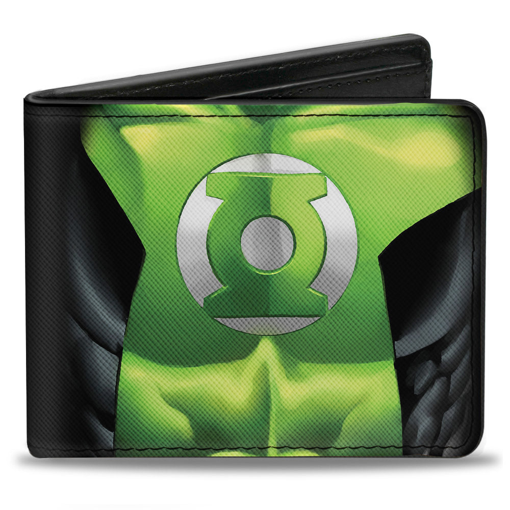 Bi-Fold Wallet - Green Lantern Chest Logo