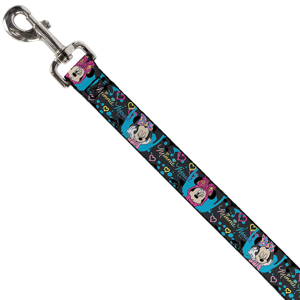 Dog Leash - Minnie Mouse Hoody &amp; Headphone Poses Gray/Multi Color