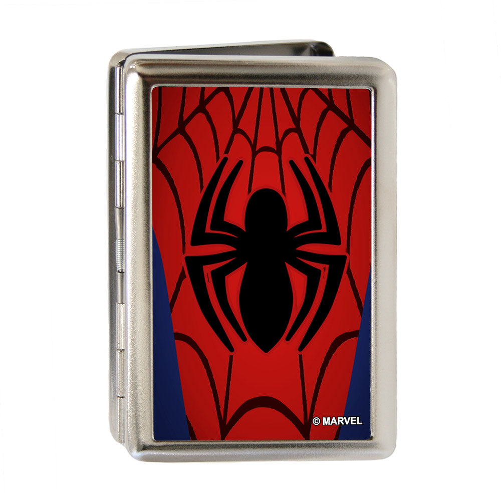 ULTIMATE SPIDER-MAN Business Card Holder - LARGE - Spider-Man Chest Spider Web FCG Red Black Blue