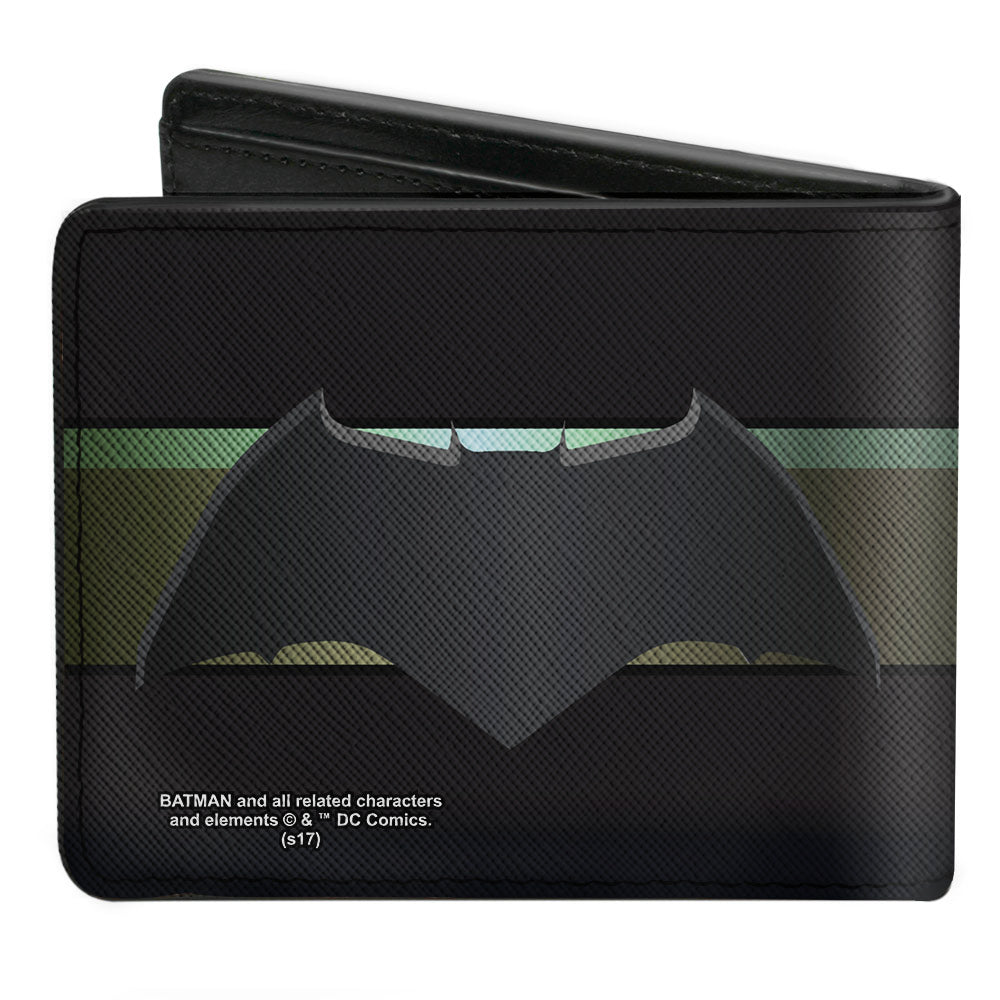 Bi-Fold Wallet - Batman 2017 Icon Stripe Black Gold-Fade