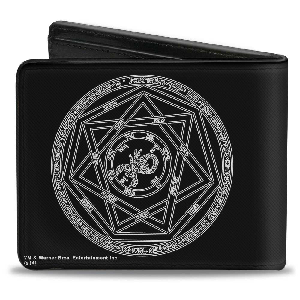 Bi-Fold Wallet - Supernatural Devil's Trap Pentagram Black White