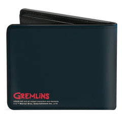 Bi-Fold Wallet - Gremlins Stripe Pose in Box + Logo Black Red