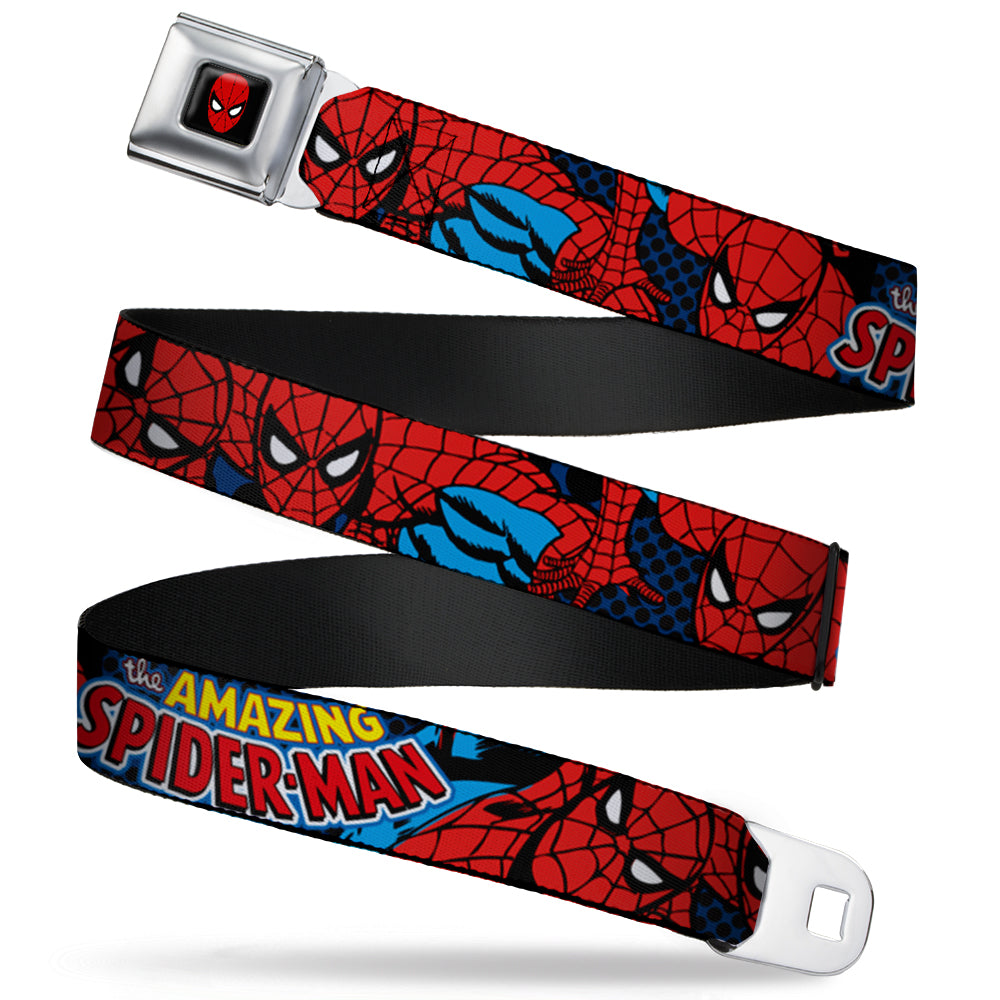 MARVEL UNIVERSE Spider-Man Full Color Seatbelt Belt - Amazing Spider-Man Webbing
