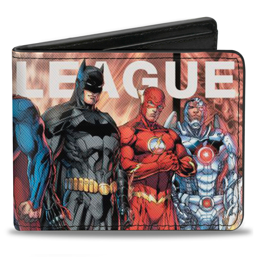 Bi-Fold Wallet - THE NEW 52 JUSTICE LEAGUE Issue #1 7-Superhero Variant Cover Group Pose