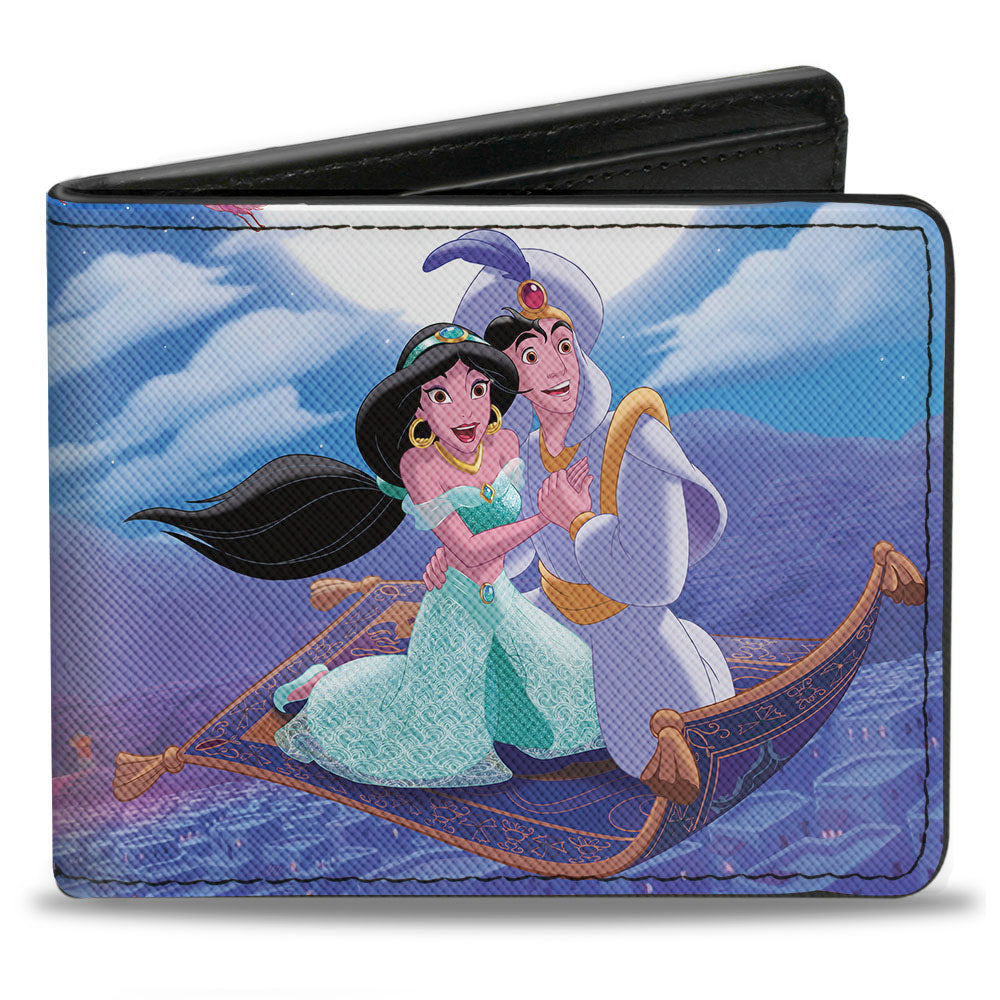 Bi-Fold Wallet - Classic Aladdin &amp; Jasmine Magic Carpet Ride Scene